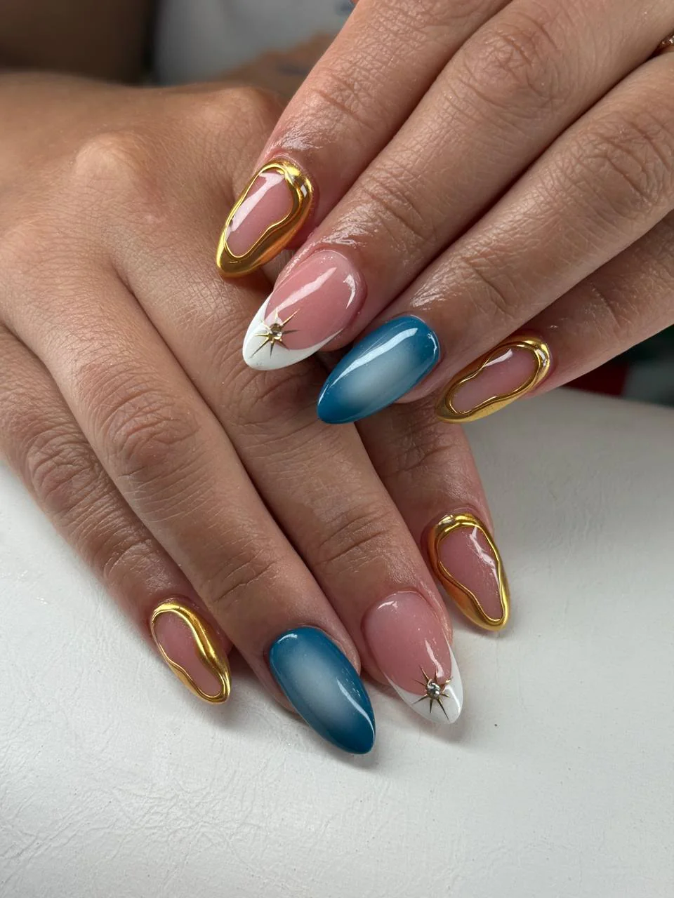 Intricate nail art design