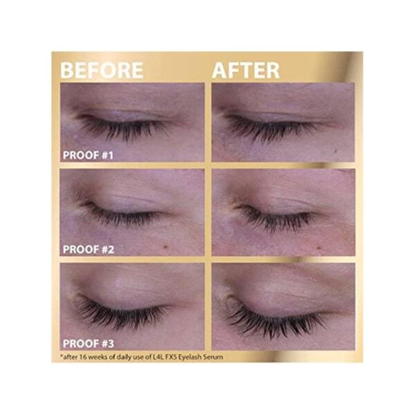 Before after Eyelash Serum by Oceanic