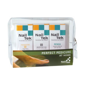 Nail Tek Perfect Pedicure Kit- Includes: Foundation III, Protection Plus & Renew Cuticle Oil