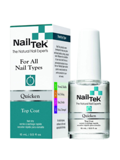 Nail Tek Quicken Fast Drying Top Coat for All Nail Types 15 ml / 0.5 oz